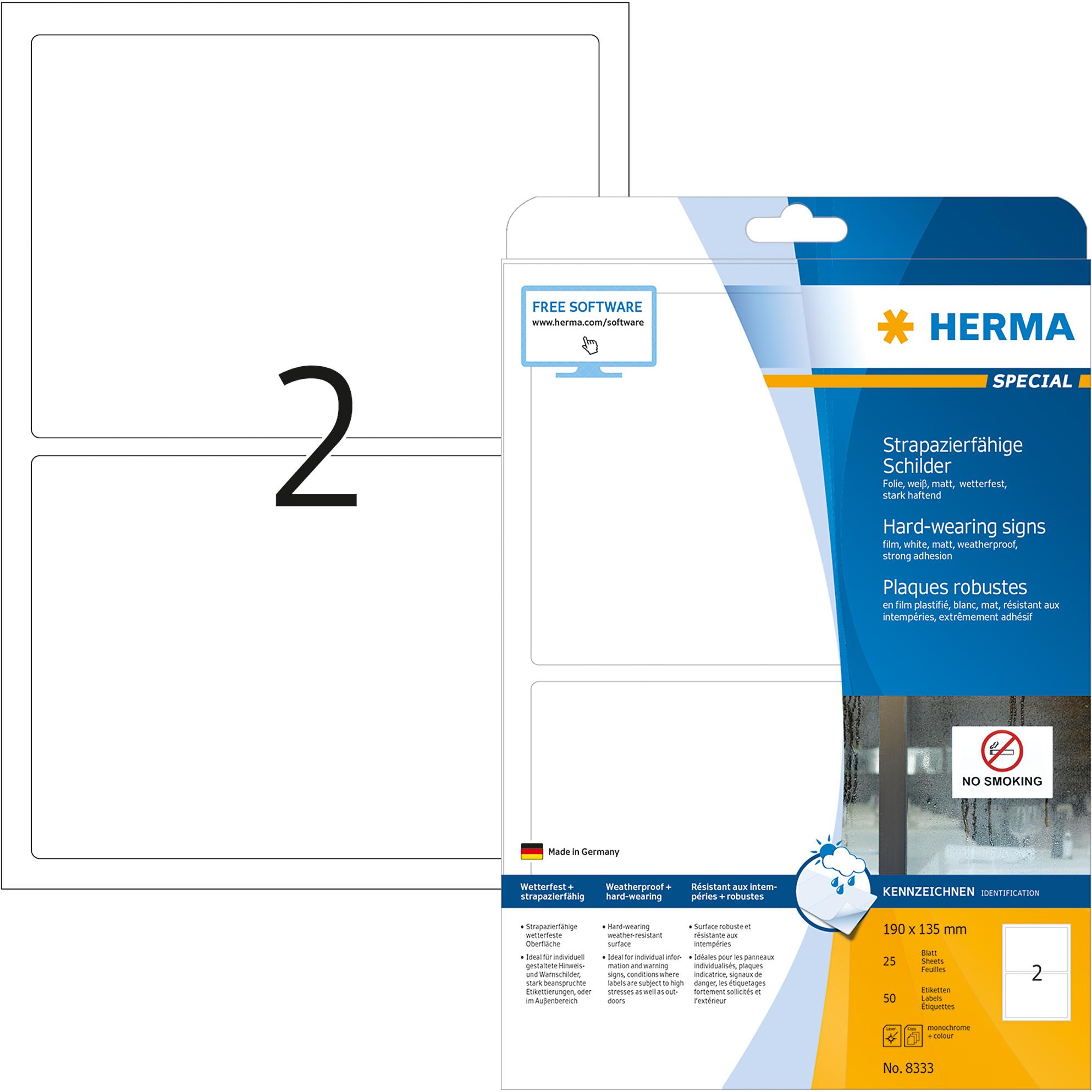 Herma, Etiketten, Special Etiketten strapazierfähig