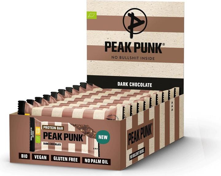 Peak Punk Bio Protein Bar (Dark Chocolate, 12 Stk., 55 g)