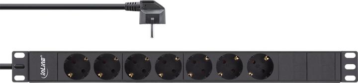 Produktbild InLine 19" Steckdosenleiste (7x, CEE 7/7, 2 m)