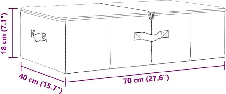 Actual product image vidaXL Aufbewahrungsbox (40 cm, 2x)