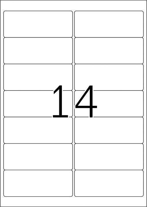 Actual product image HERMA Removable address labels A4