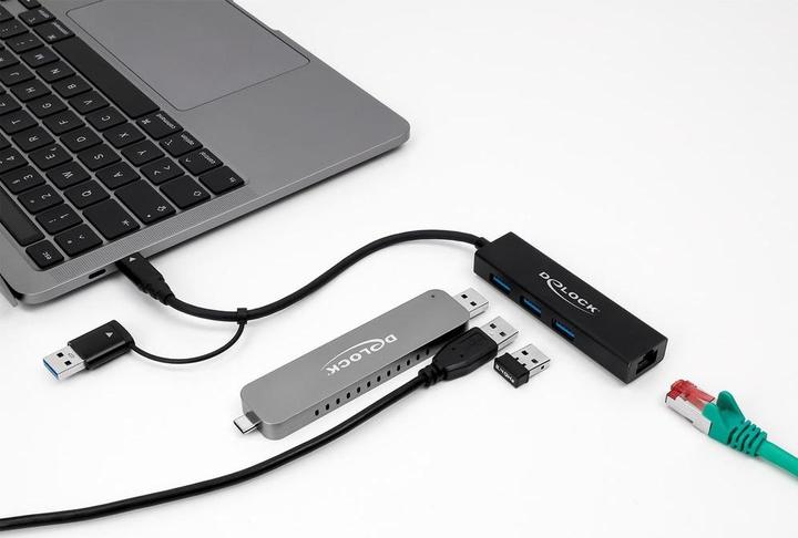 Actual product image Delock 3 Port-USB-C Hub (USB-C, 3 ports)