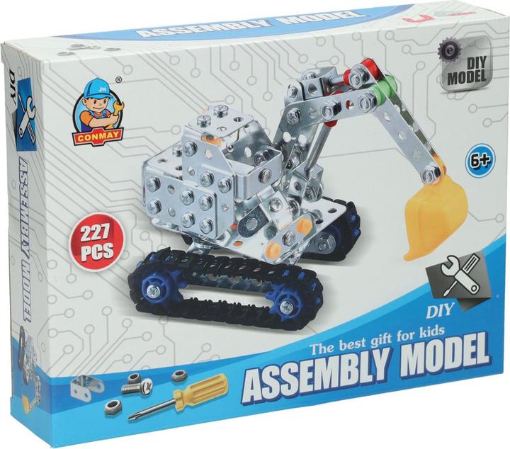 Metallbausatz Bagger, 227-tlg.