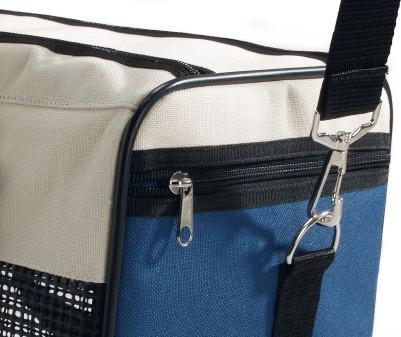 Image du produit Beeztees Bz Sac De Transport En Nylon Crème/Bleu (Chat)