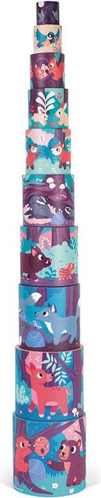 Actual product image Janod Stacking pyramid forest animals