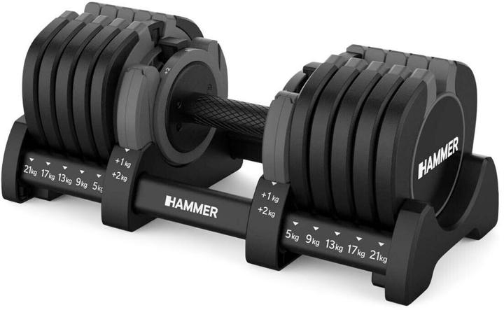 Actual product image Hammer Fitness HAMMER StrongLock 8.0 Hantel-Set 46 kg, Hantelart: Kurzhantel