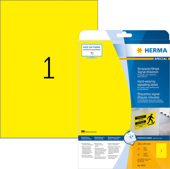 Produktbild Herma Wetterfeste Etiketten A4