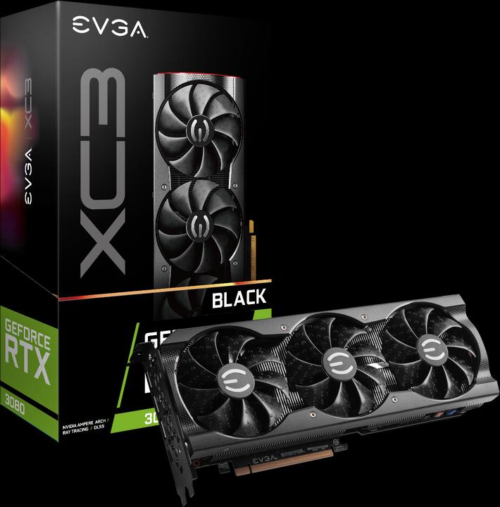 Produktbild EVGA GeForce RTX 3080 XC3 Black Gaming (10 GB)