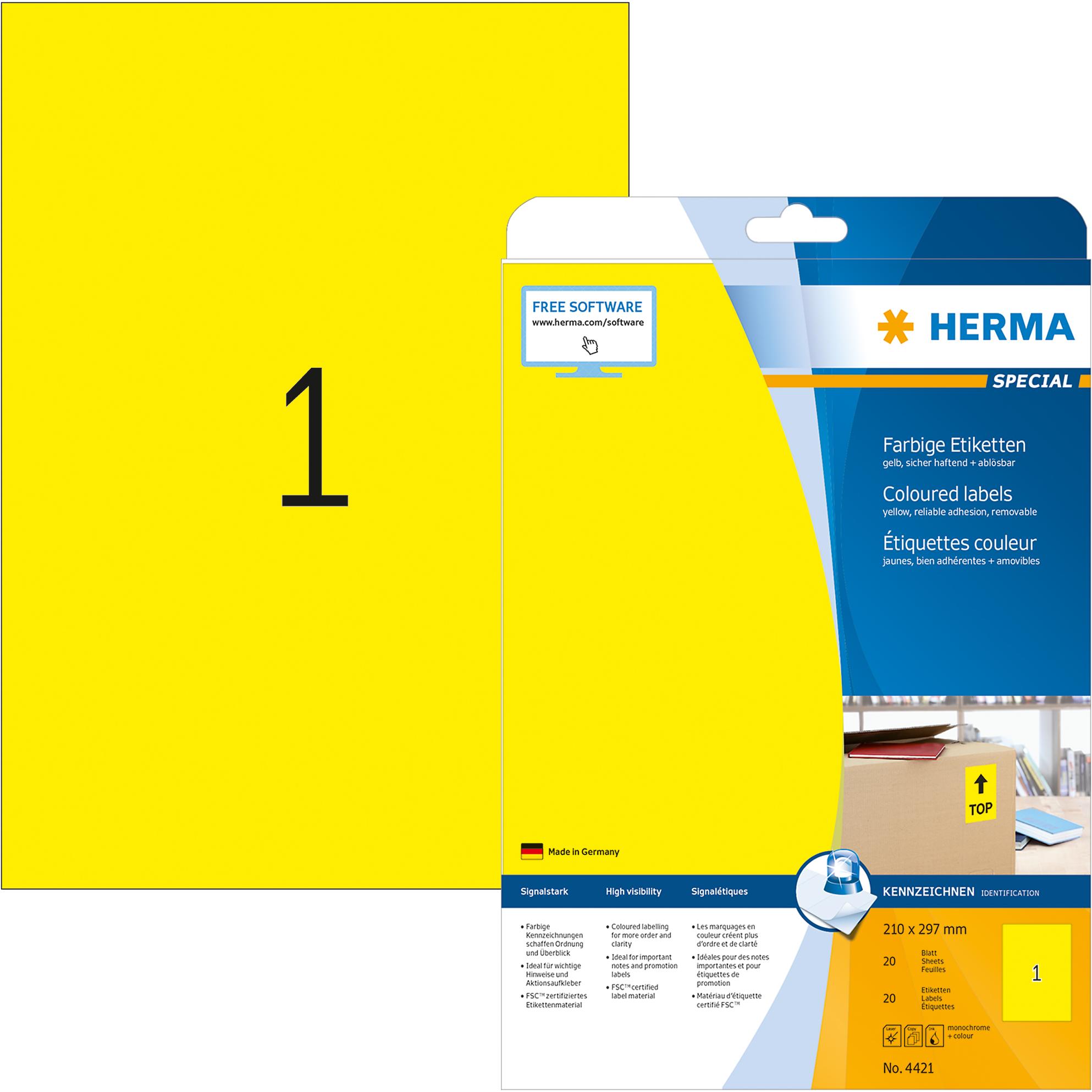 Herma, Etiketten, Special Etiketten farbig