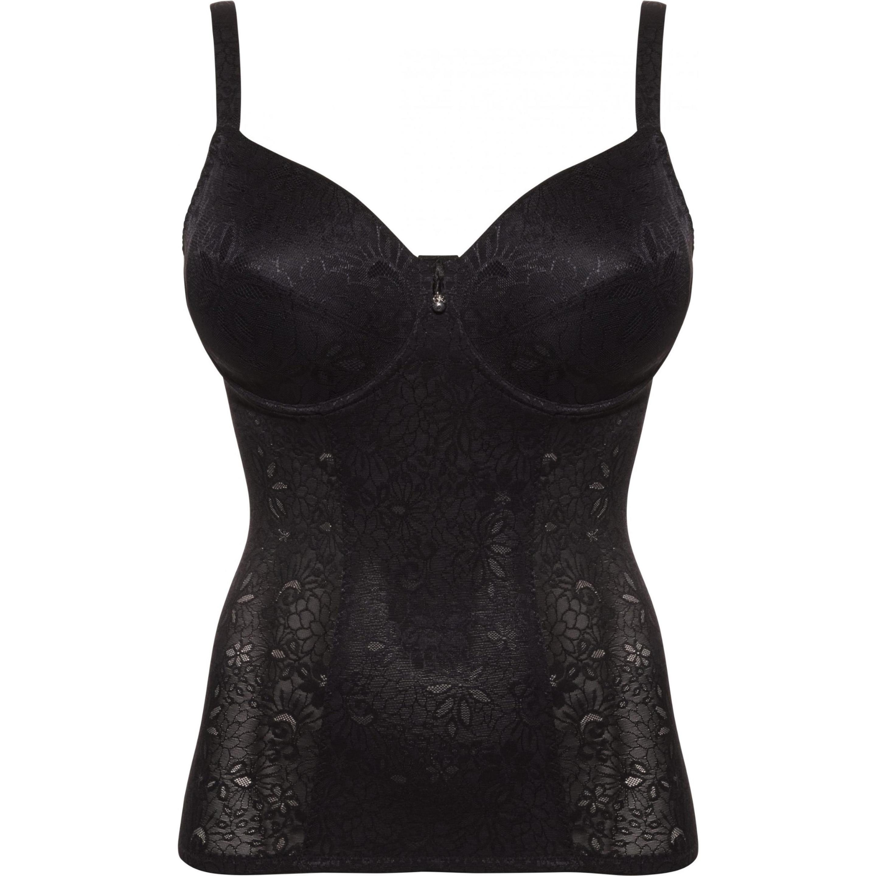 Ulla, BH, Alice BH-Liner mit Bügel - Miedertop, Schwarz, (100 D, Einzelpack)