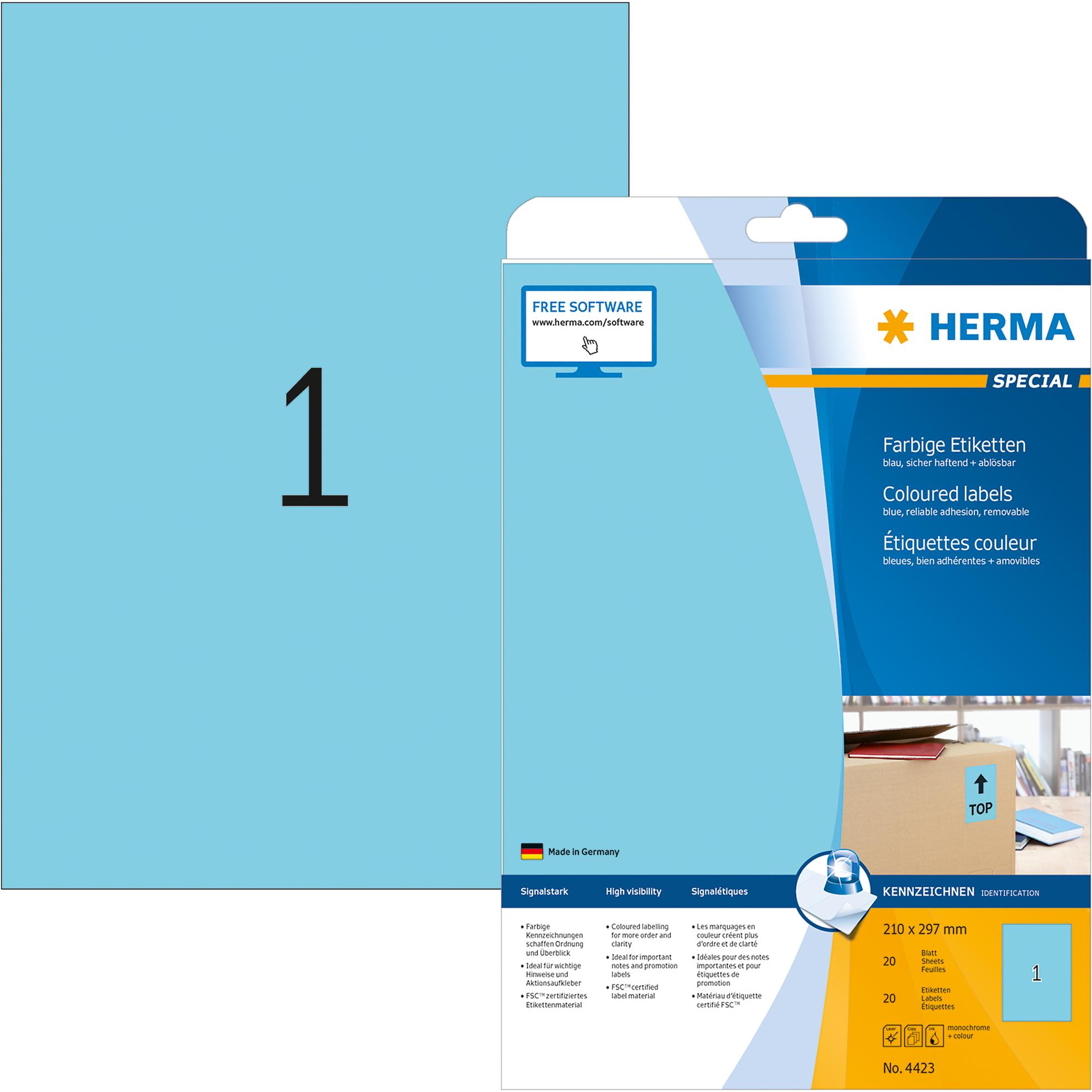 Herma, Etiketten, Special Etiketten farbig