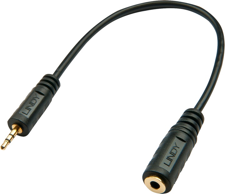 Produktbild Lindy 2.5mm Stecker—3.5mm Kupplung (Klinkenadapter)
