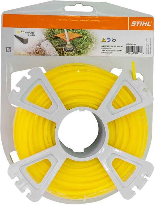 Stihl 9302644 Mowing thread square 3.0mm x 53 m Trimmer thread, 55m (Weed whacker, Trimmer line + line spool)