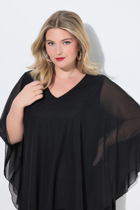 Produktbild Miamoda Meshbluse, weite Passform, Muster, Rückenschlitz (58)