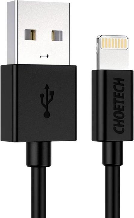 Actual product image Choetech MFI USB - lightning charging data cable 1.2 m white (IP0026 white) (1.20 m, USB 2.0, 20 W)