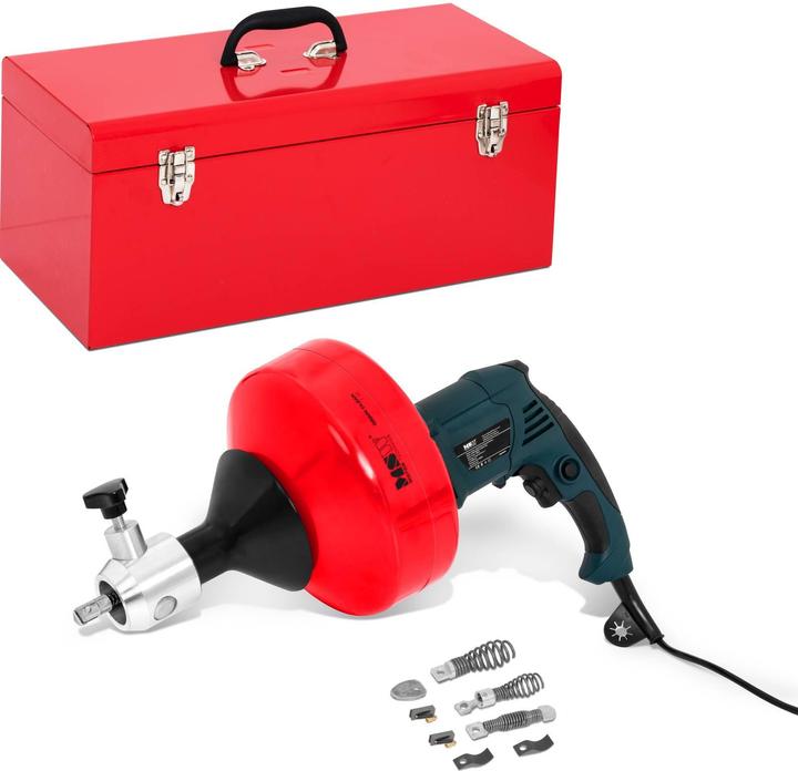 Produktbild MSW Rohrreinigungsspirale elektrisch Abflussspirale Rohrreinigungsmaschine (1 Stk.)
