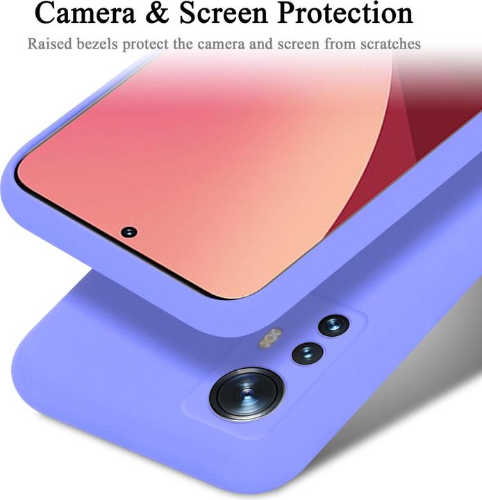 Actual product image Cadorabo TPU Liquid Silicone Case Cover for Xiaomi 12 / 12X (Xiaomi 12X)