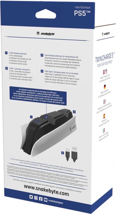 Produktbild Snakebyte Twin Charge 5 (Playstation Classic)