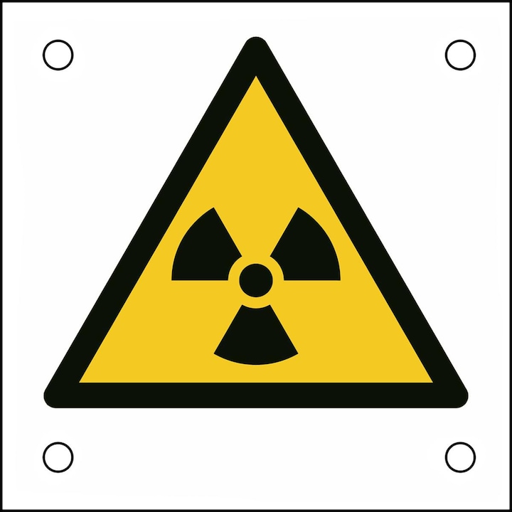 Immagine prodotto Brady Cartello di sicurezza ISO - Avviso contro le sostanze radioattive o le radiazioni ionizzanti