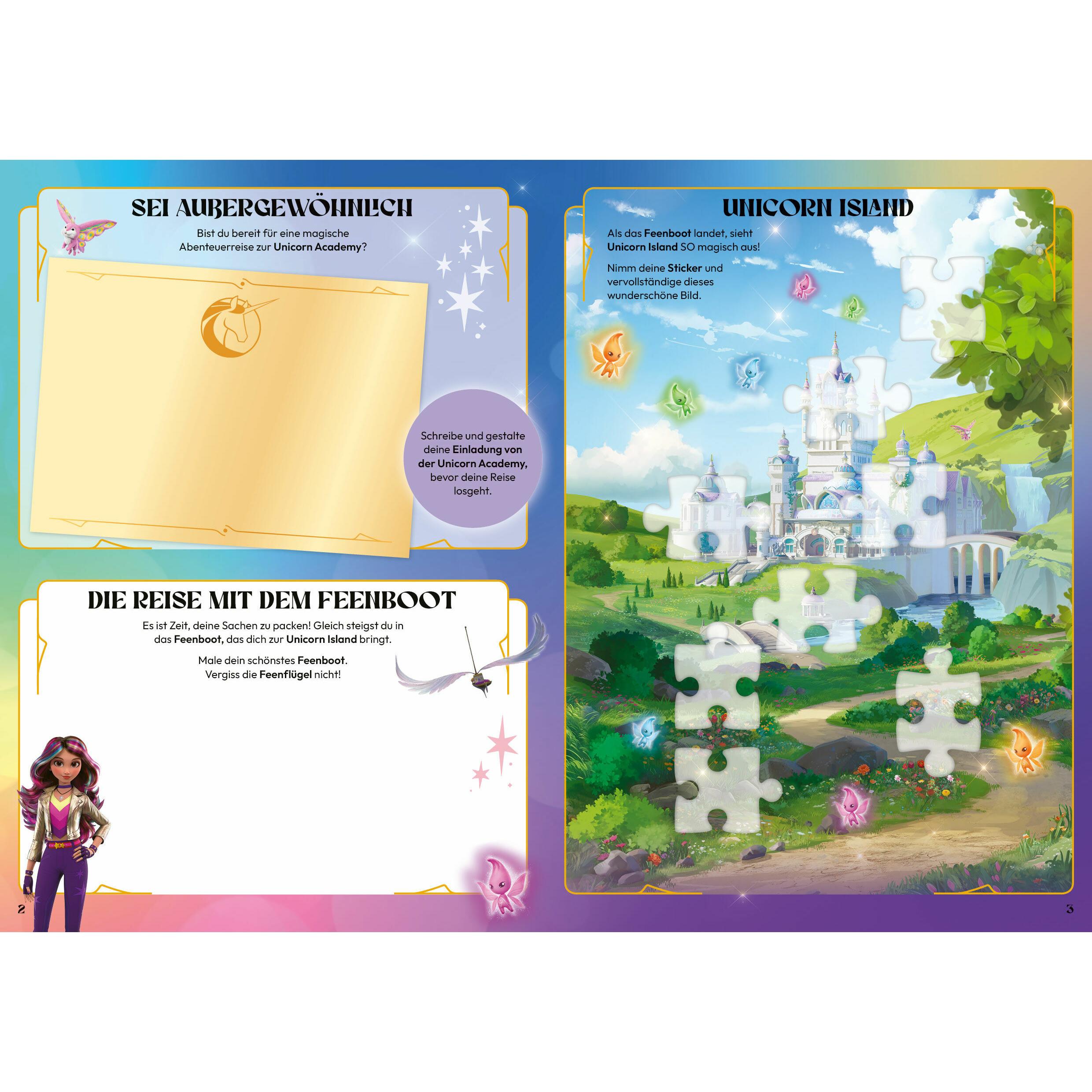 Thumbnail - CBJ, Sticker, Unicorn Academy – Stickerbuch