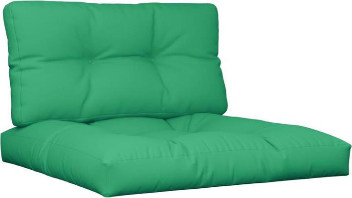 Immagine prodotto VidaXL Cuscino per pallet Divano per pallet Cuscino per pallet Cuscino per seduta 2 pezzi in tessuto verde (70 x 70 x 12 cm)