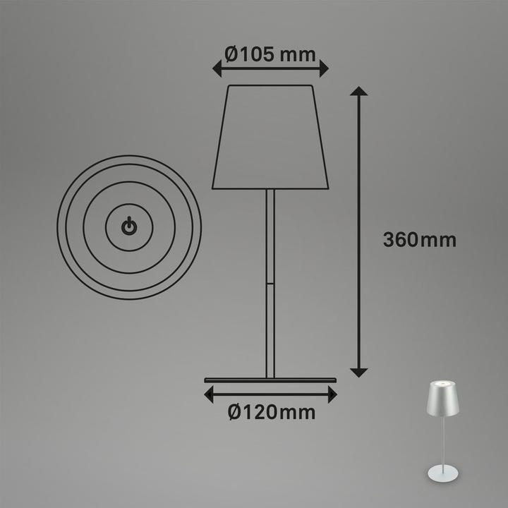 Produktbild Briloner LED Akku Tischleuchte (200 lm)