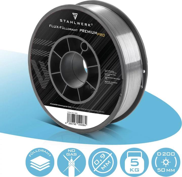 Stahlwerk Welding wire MIG MAG Premium cored wire E71T-GS Ø 0.9 mm S200/D200 5 kg