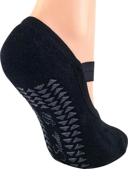 Produktbild Sock Snob 2er Pack Baumwolle Yoga Socken Füsslinge Unsichtbare mit Antirutsch ABS (37 - 42)