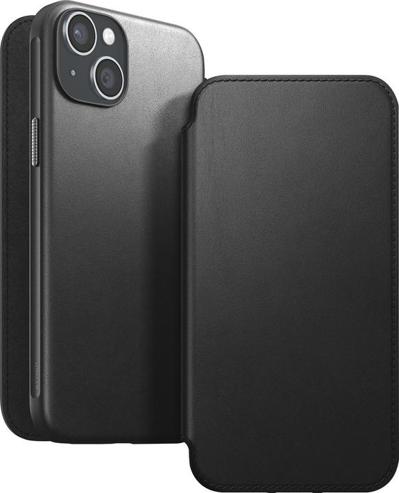 Immagine prodotto Nomad Book Cover Modern Leather Folio iPhone 15 Plus Nero (Apple iPhone 15 Plus)