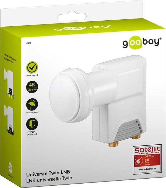 Immagine prodotto Goobay Gemello universale (Doppio LNB, 40mm)