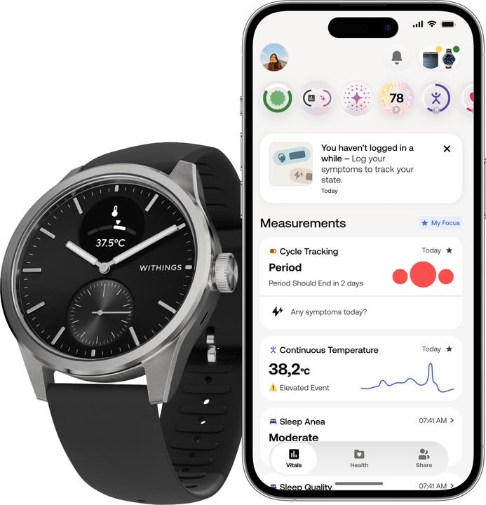 Produktbild Withings ScanWatch 2 (42 mm, nur WLAN)