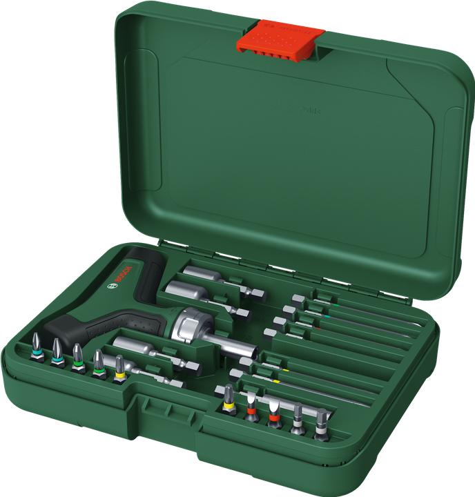 Actual product image Bosch Professional bit ratchet screwdriver set, 1600A02Z9T, 22-piece