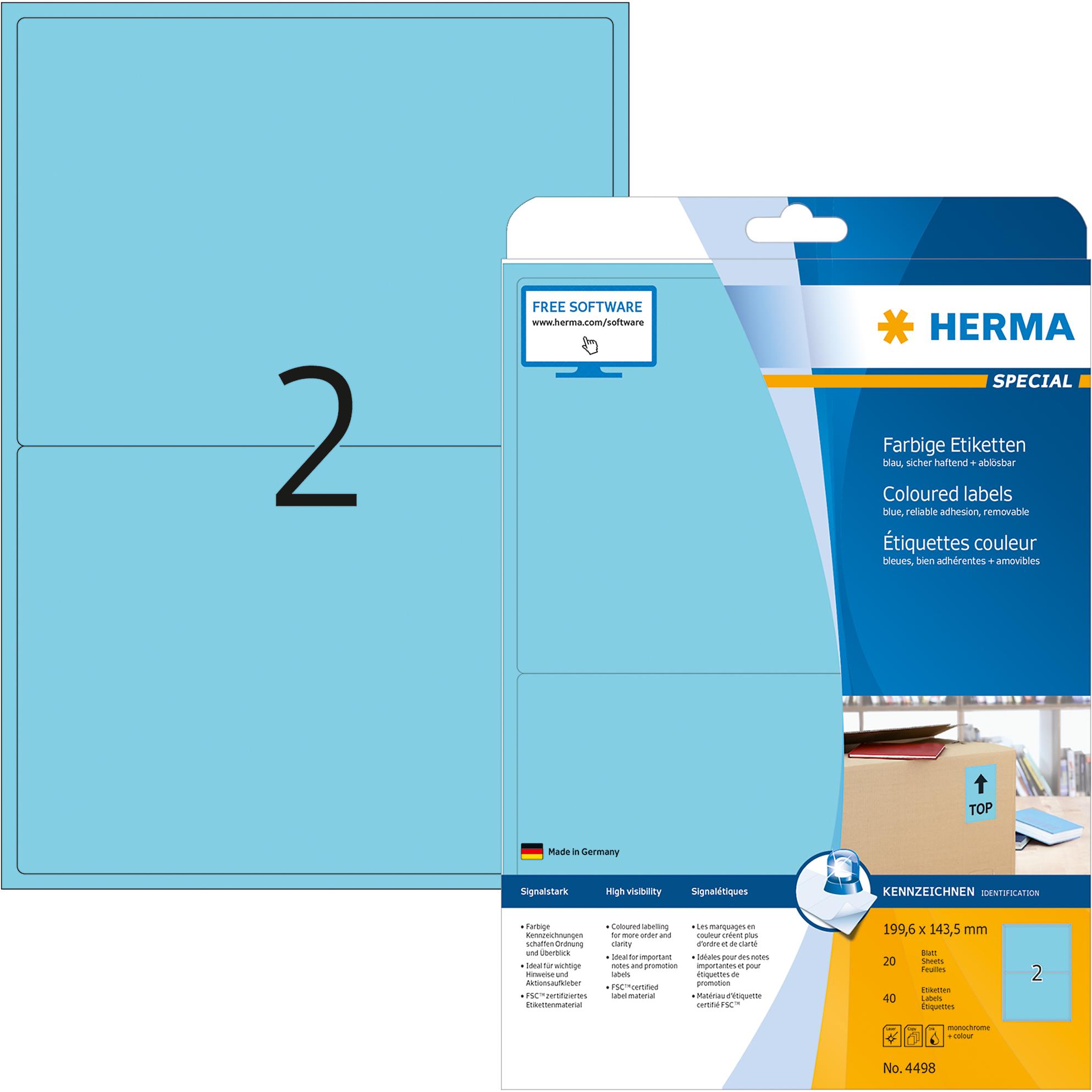 Herma, Etiketten, Special Etiketten farbig
