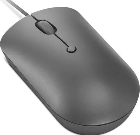 Produktbild Lenovo 540 USB-C Wired Compact Mouse tm. Å¡edÃ¡ (Kabelgebunden)