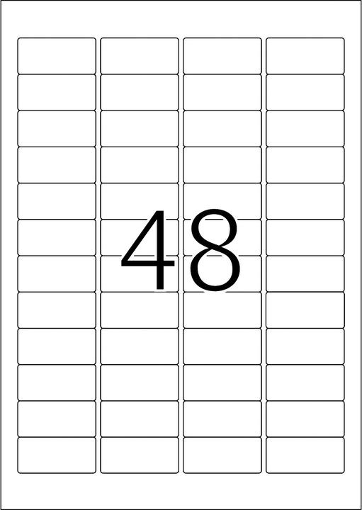 Produktbild HERMA Farbige Etiketten A4 ablösbar