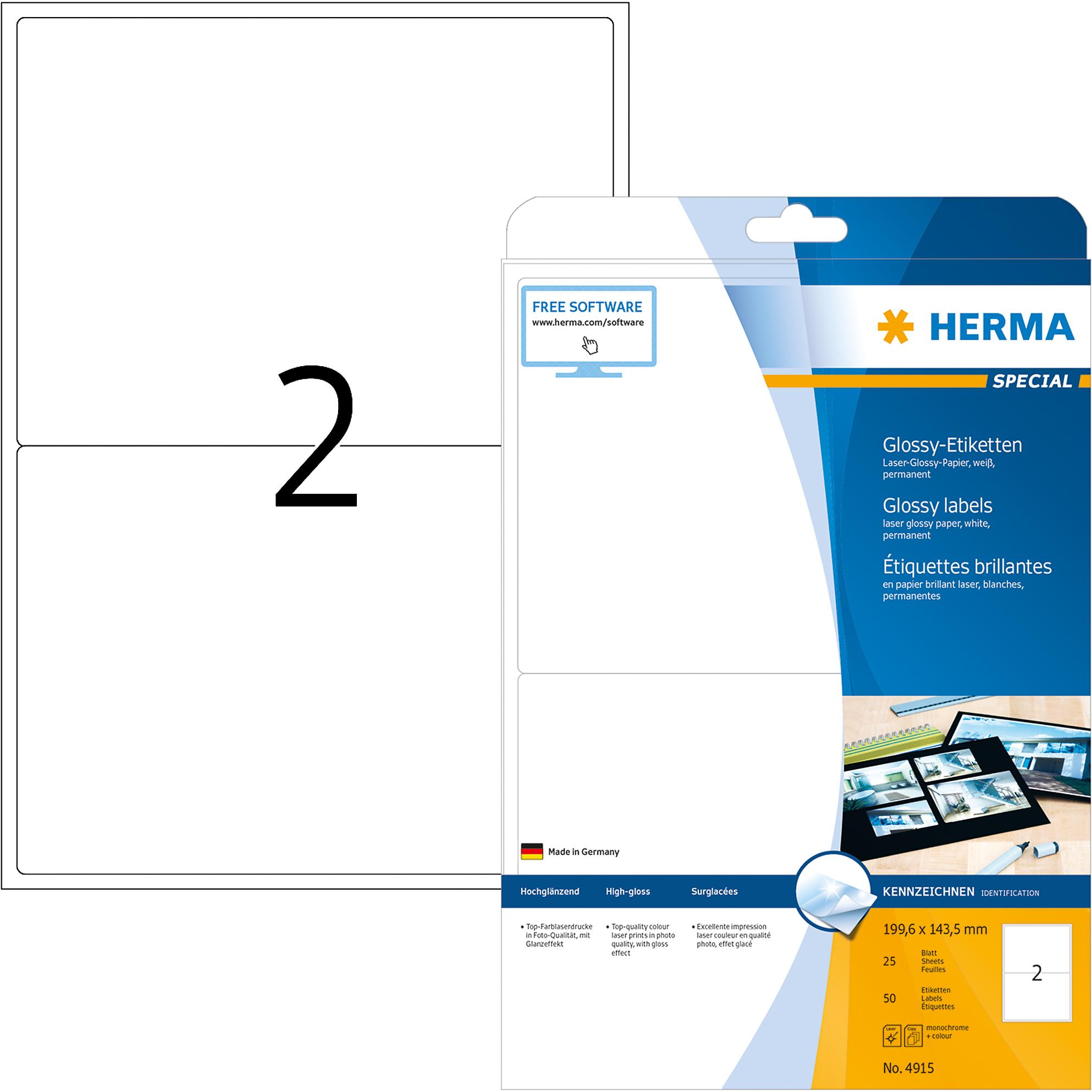 Herma, Etiketten, Special Etiketten Glossy
