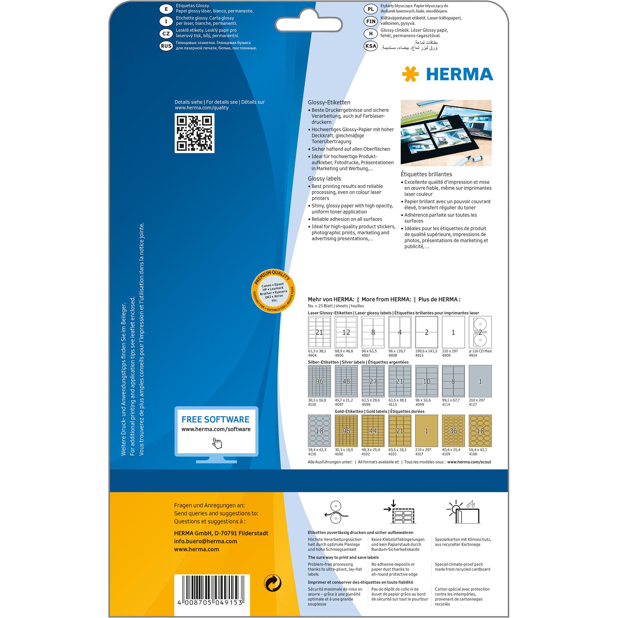 Thumbnail - Herma, Etiketten, Special Etiketten Glossy