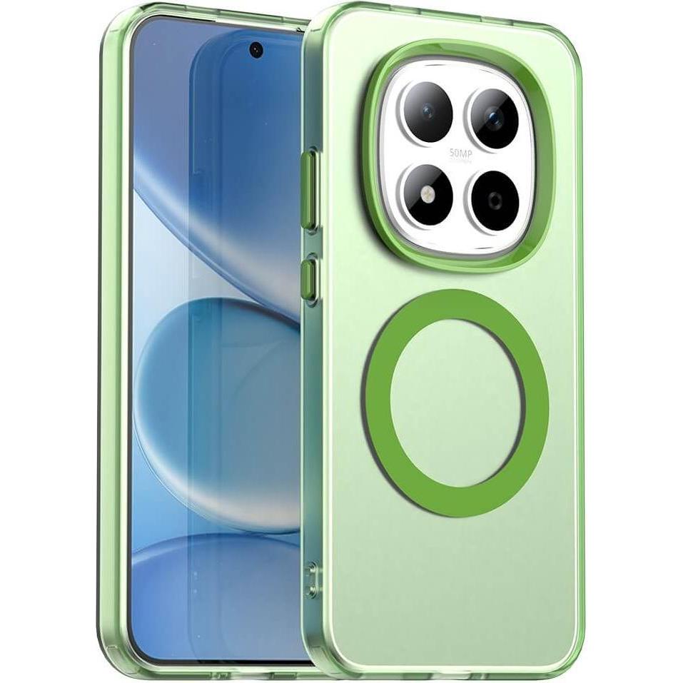 Cover-Discount Xiaomi Redmi Note 15 Pro 5G - Handyhülle mit Magnet und Farbakzent (Xiaomi Redmi Note 15 Pro), Cover smartphone, Verde