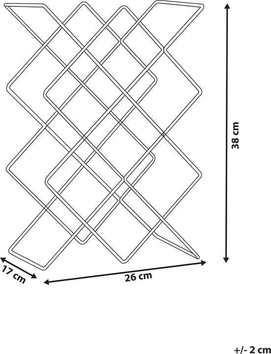 Actual product image Beliani Rathkeale (26 x 17 x 38 cm, 7 Fl.)