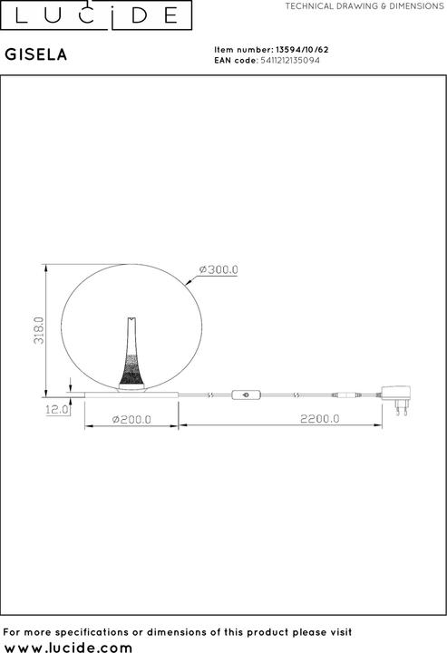 Image du produit Lucide Gisela (850 lm)