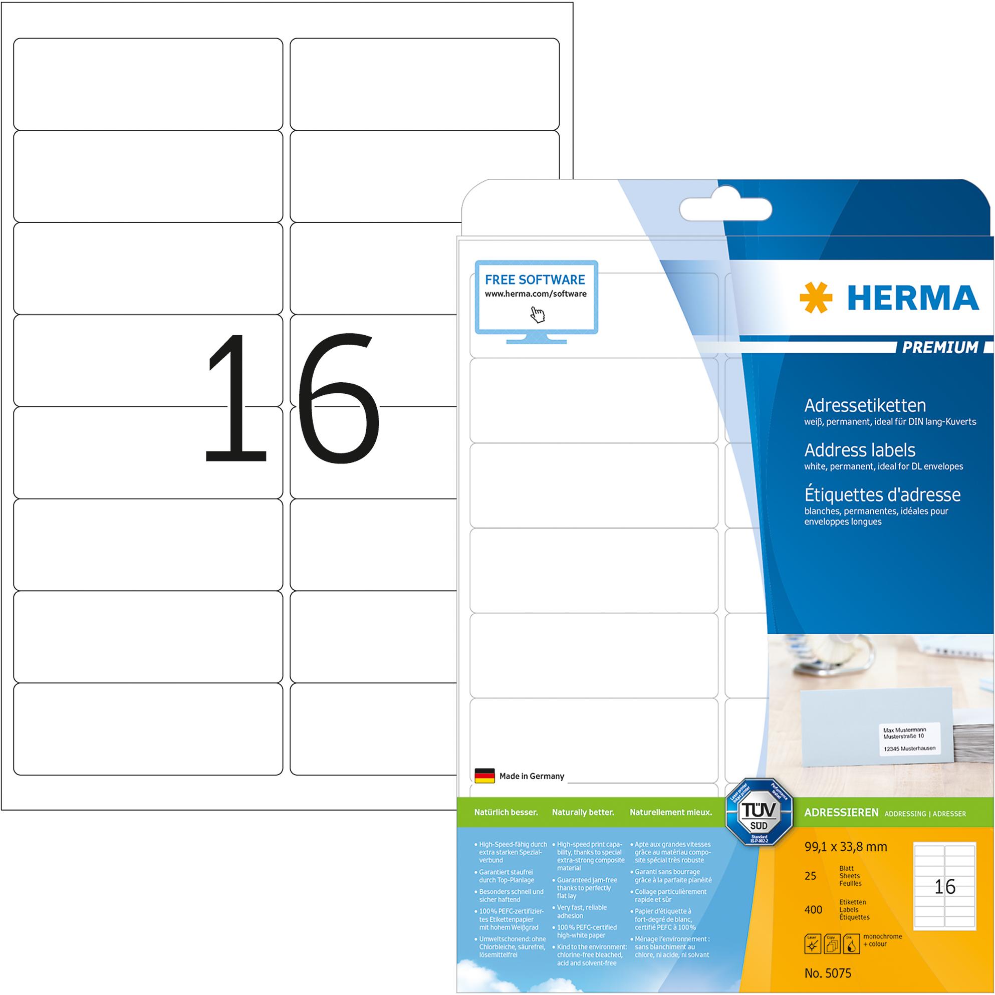 Thumbnail - Herma, Etiketten, Premium Etiketten Adressieren/Versenden