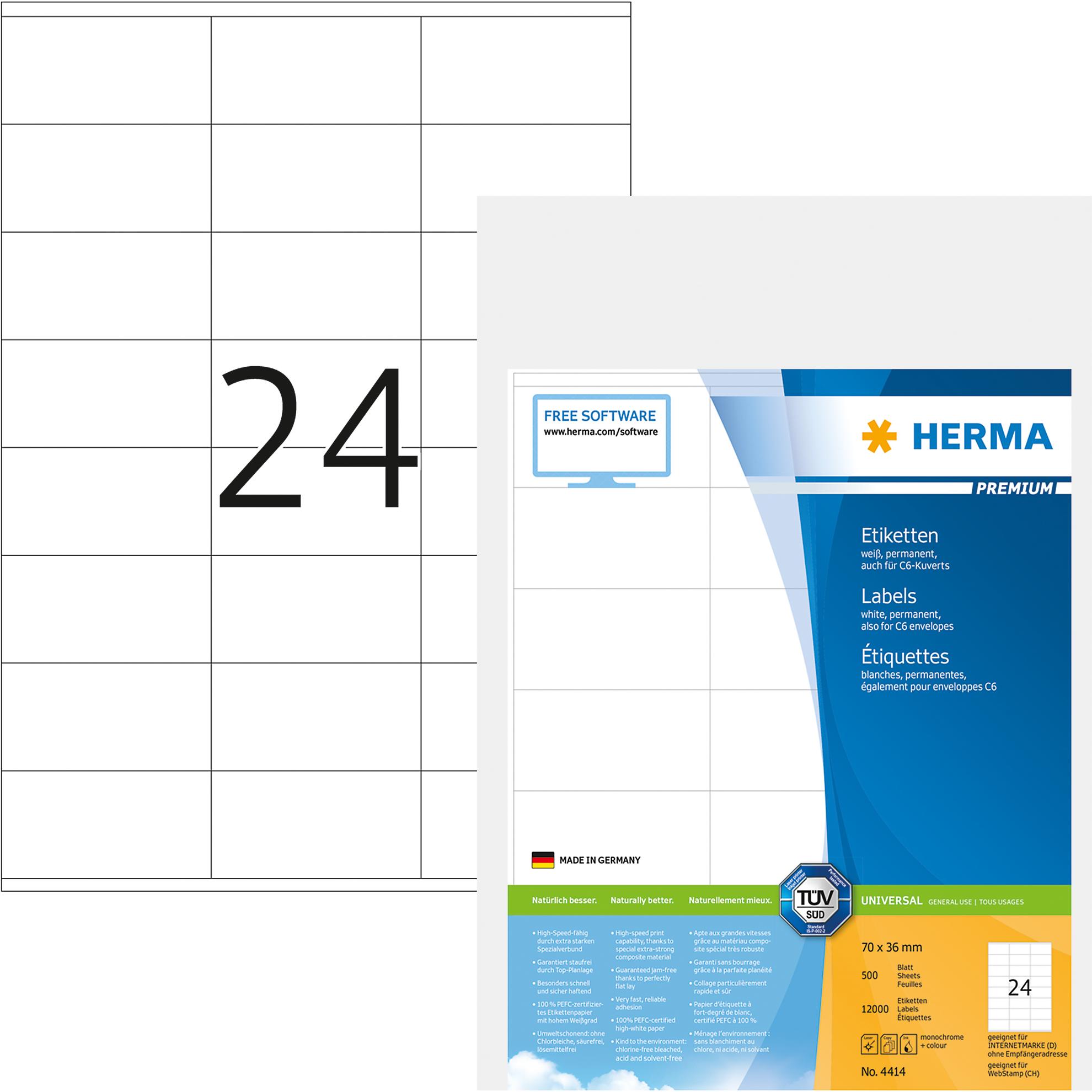 Herma, Etiketten, Premium Etiketten Universal