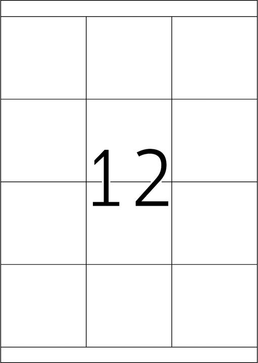 Produktbild HERMA Universal Etiketten A4