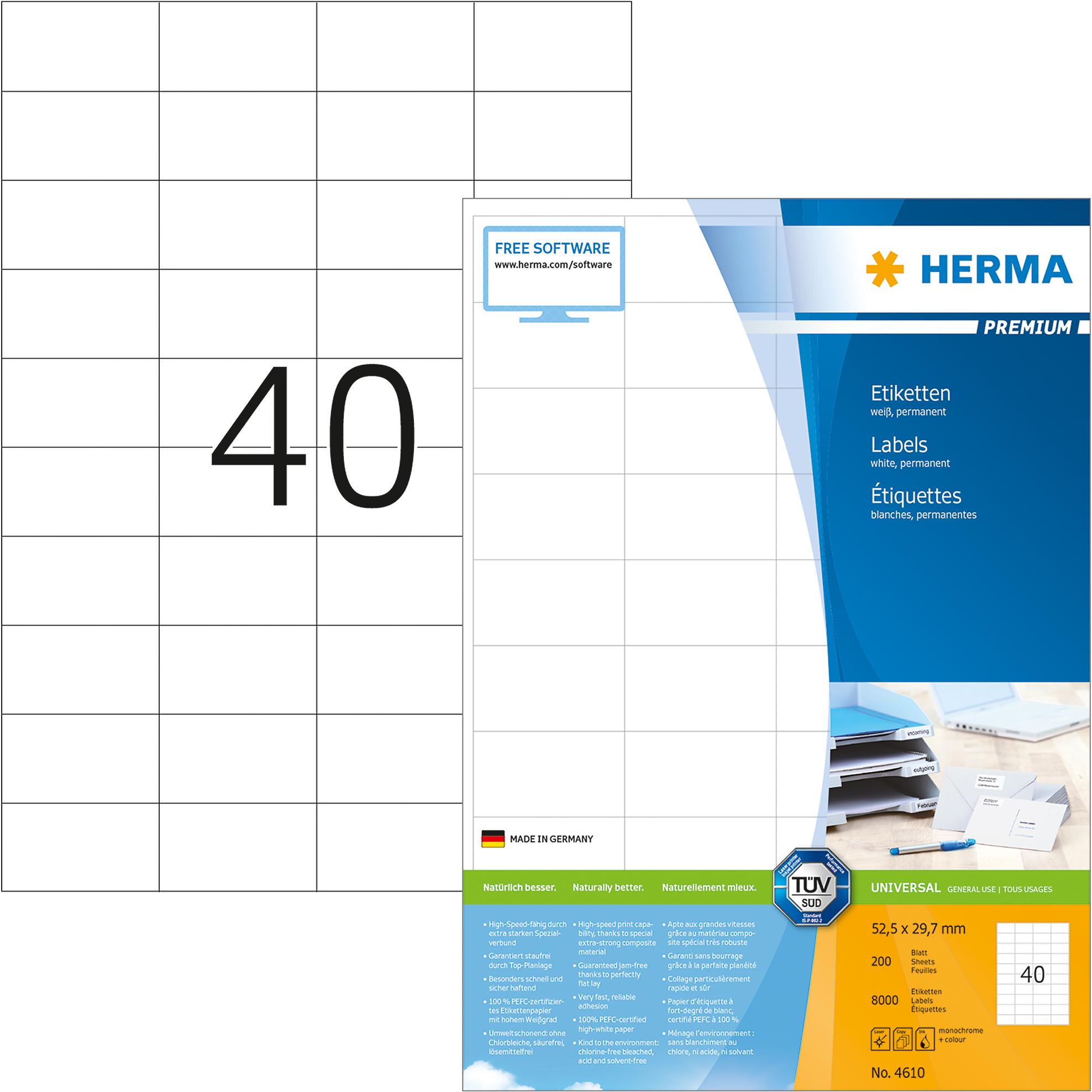 Herma, Etiketten, Premium Etiketten Universal