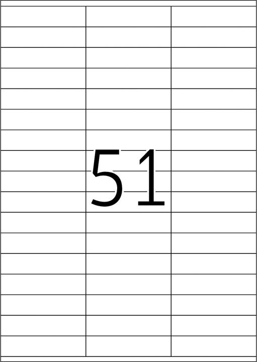 Actual product image Herma Universal labels A4