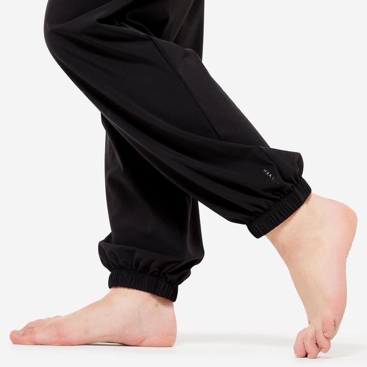 Produktbild Domyos Tanzhose Modern Jazz Mädchen weit und leicht - schwarz (140)