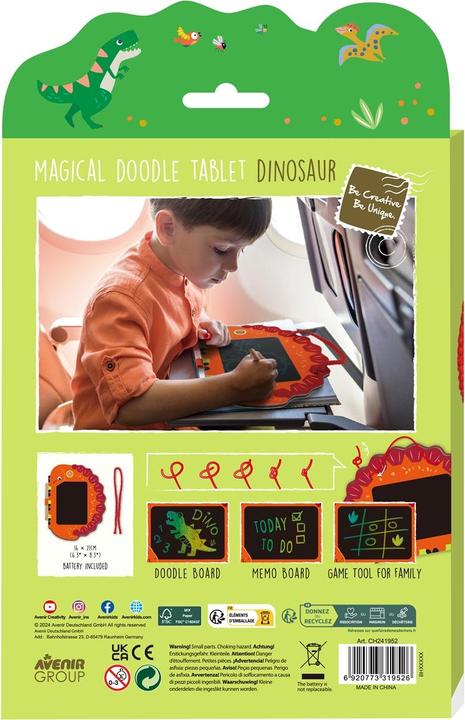 Produktbild Avenir Zaubermaltafel Dinosaurier