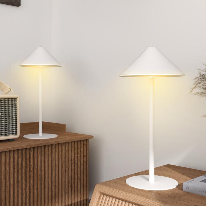 Produktbild Homcom Tischlampe Metall Weiss (160 lm)