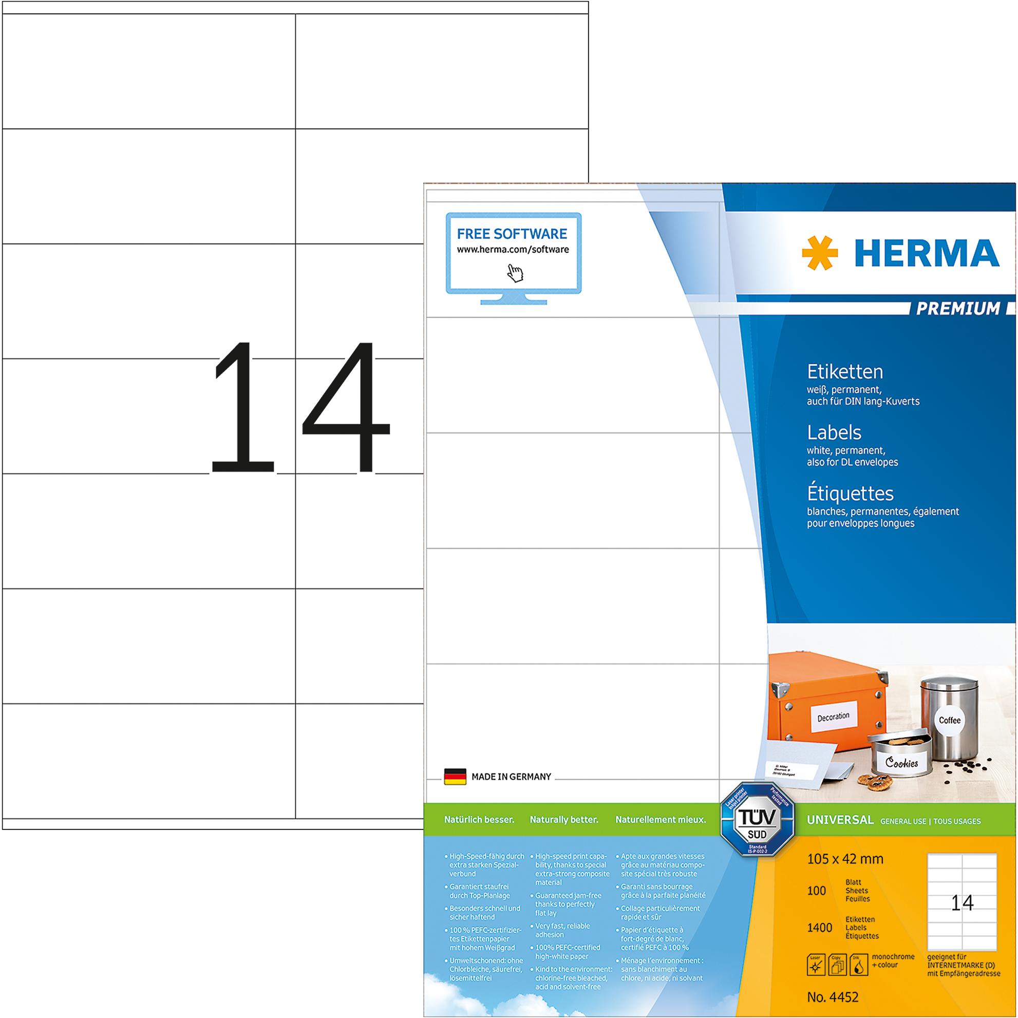 Herma, Etiketten, Premium Etiketten Universal