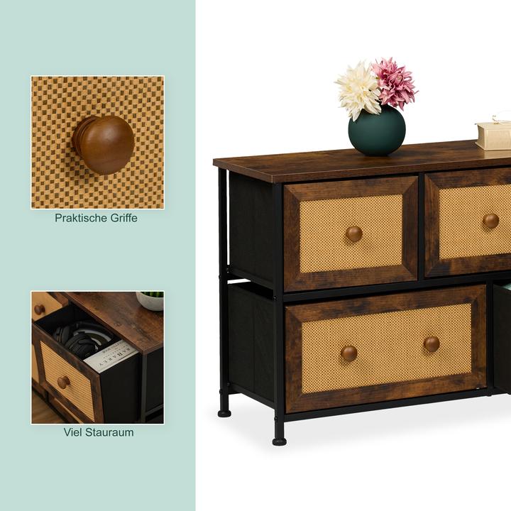 Actual product image Relaxdays Chest of drawers (100 x 32.5 x 54.5 cm)